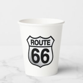 Route 66 papieren bekers