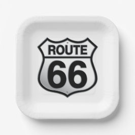 Route 66 papieren bord