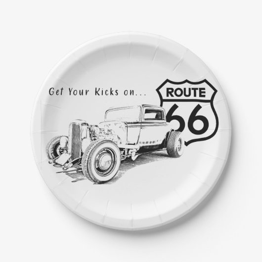 Route 66 Papieren Bord (Voorkant)