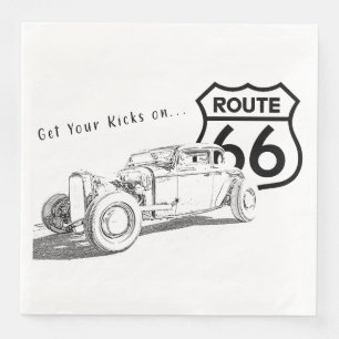 Route 66 Papieren servet
