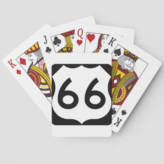 Route 66 pokerkaarten (Achterkant)
