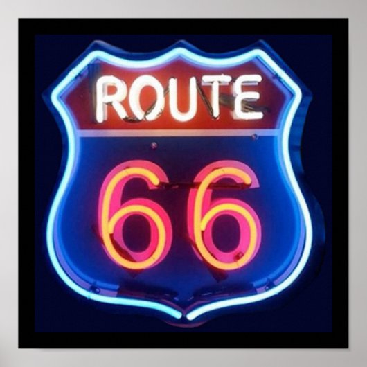Route 66 Poster (Voorkant)