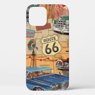 Route 66 poster. iPhone 12 Hoesje