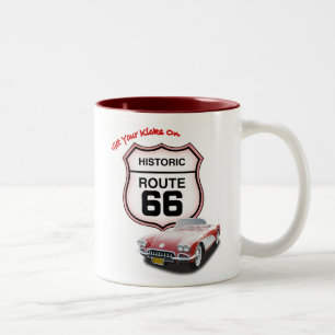 Route 66 Red 15 oz mok