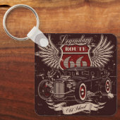 Route 66 Retro Sleutelhanger (Voorkant)