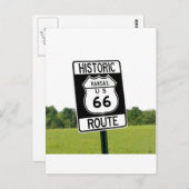 Route 66 Road Briefkaart (Voorkant / Achterkant)