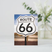 Route 66 road sign, Arizona Briefkaart (Staand voorkant)