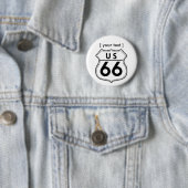 Route 66 Road Sign Button (In situ)