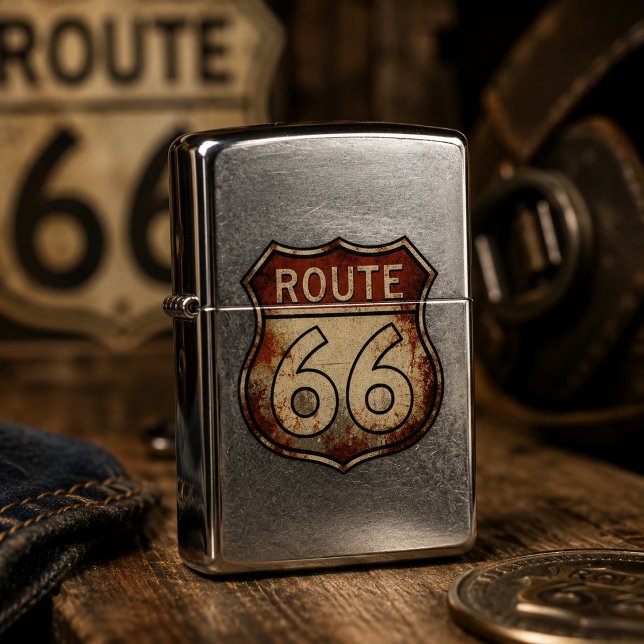 Route 66 Roestig Wegbord (Creator heeft geüpload)