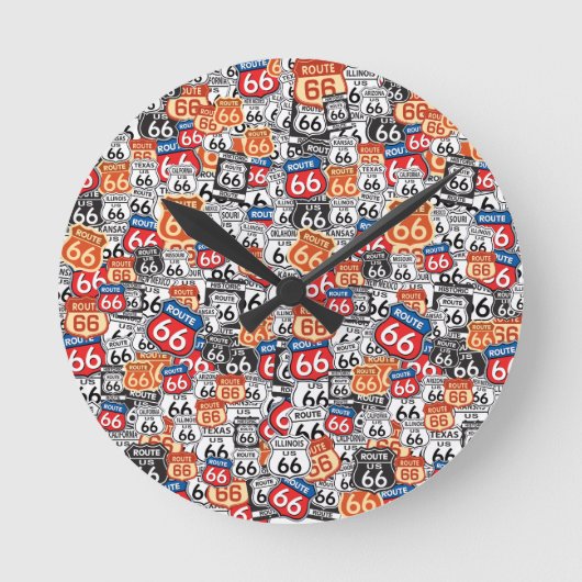 Route 66 ronde klok (Voorkant)