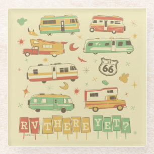 Route 66 RV er nog Glazen Onderzetter
