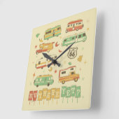 Route 66 RV er nog Vierkante Klok (Hoek)