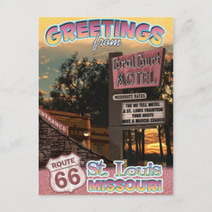 Route 66 Salutations St Louis Missouri Carte posta