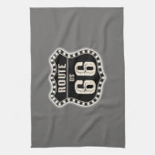 Route 66 Sign Americana Theedoek (Verticaal)