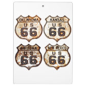 Route 66 Signs Klembord (Achterkant)