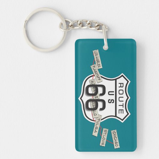 route 66 sleutelhanger 15d (Voorkant)