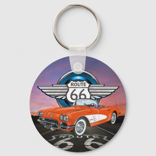 Route 66 Sleutelhanger - SRF (Voorkant)