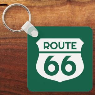 Route 66 staat snelweg teken aangepaste logo metal sleutelhanger