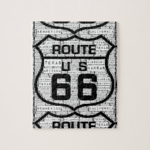 Route 66 States Puzzle Legpuzzel