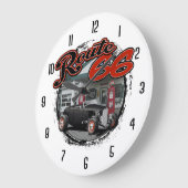 Route 66 Station Hot Rod Grote Klok (Hoek)