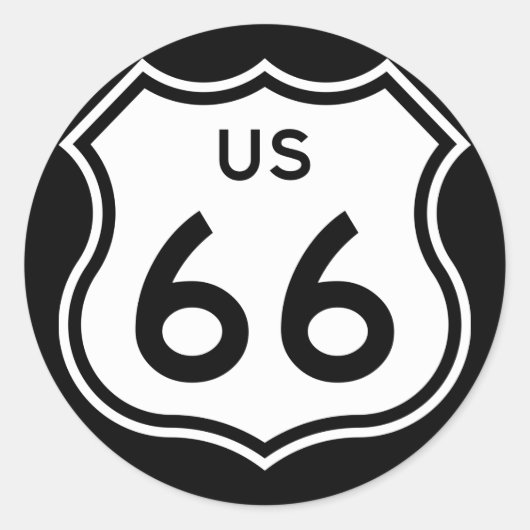 Route 66 Sticker (Voorkant)