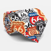 Route 66 stropdas (Opgerold)