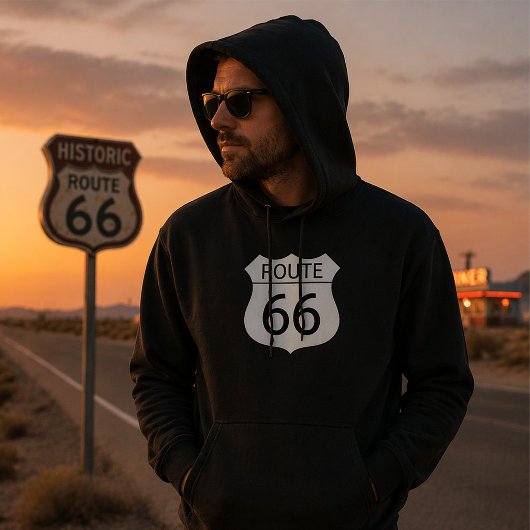 Route 66 Sweat à capuche pour homme