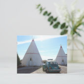 Route 66 TeePee Motel Briefkaart (Staand voorkant)
