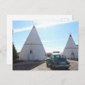 Route 66 TeePee Motel Briefkaart (Voorkant / Achterkant)