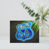 Route 66-teken briefkaart (Staand voorkant)