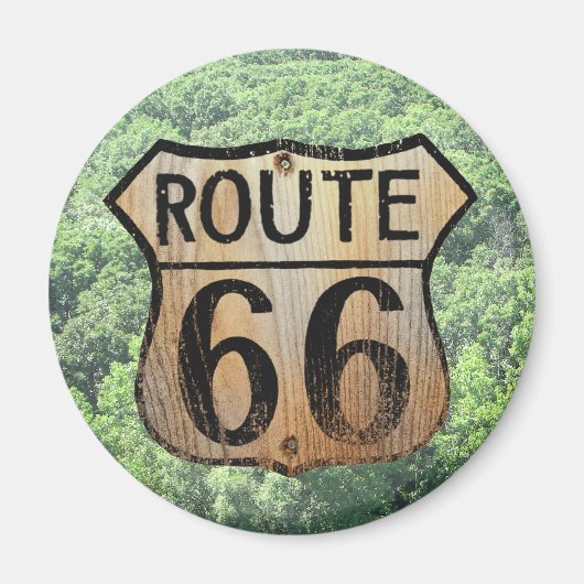 Route 66 Teken - de Veelvoudige Producten Magneet (Voorkant)