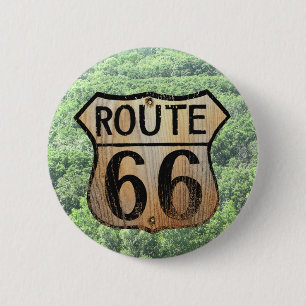 Route 66 Teken - de Veelvoudige Producten Ronde Button 5,7 Cm