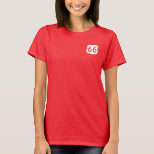 Route 66 Teken - Nieuwe Stijl T-shirt