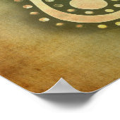 route 66 teken poster onderdrukkende stijl (Hoek)