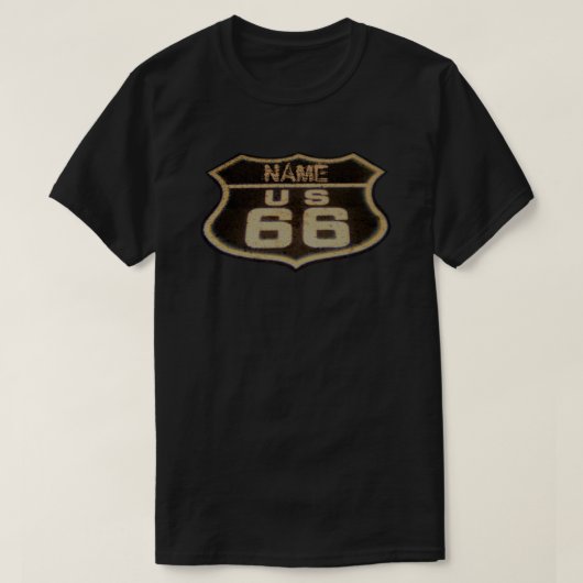Route 66 Teken T-shirt (Design voorkant)
