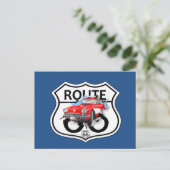 Route 66 tekengiften briefkaart (Staand voorkant)