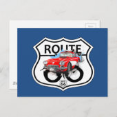 Route 66 tekengiften briefkaart (Voorkant / Achterkant)