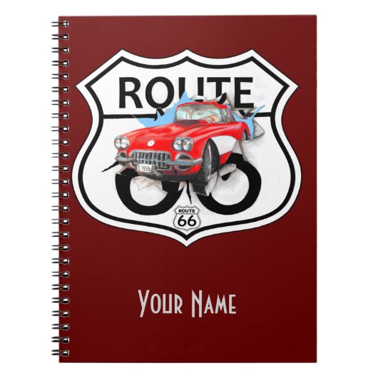 Route 66 tekengiften notitieboek (Voorkant)