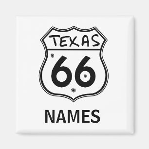 Route 66, TEXAS, Souviner Magneet