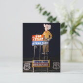 ROUTE 66 Texas TRAVEL-BRIEFKAART Briefkaart (Staand voorkant)