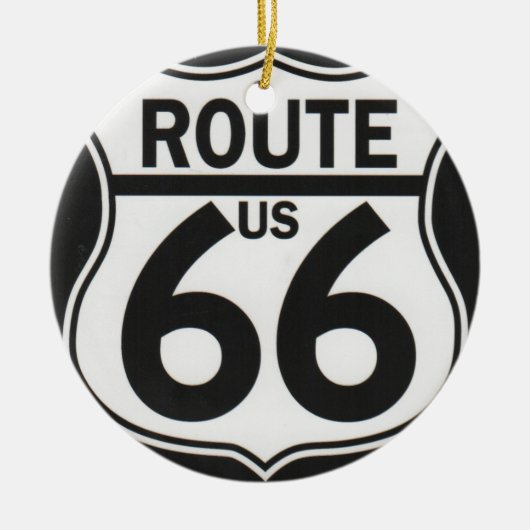 Route 66 - The Moeder Road Keramisch Ornament (Voorkant)