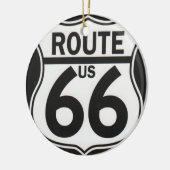 Route 66 - The Moeder Road Keramisch Ornament (Links)