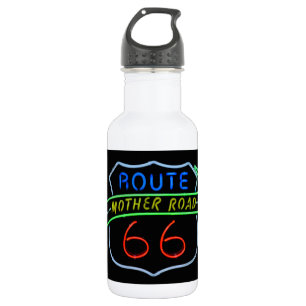 Route 66, The Moeder Road, Neon Sign Waterfles