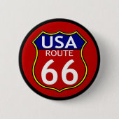 Route 66 USA Button (Voorkant)
