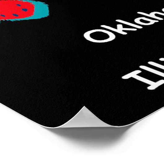  Route 66 van 1950 Poster (Hoek)