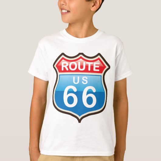Route 66 vectorteken t-shirt (Voorkant)