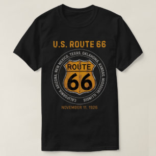 Route 66 verkeersbord t-shirt