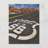 route 66 verkeersteken Verenigde Staten hete weg Briefkaart (Voorkant)