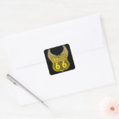 Route 66 vierkante sticker (Envelop)