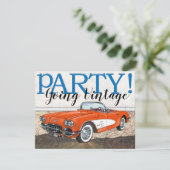 Route 66 - Vintage Cars- Kaart (Staand voorkant)